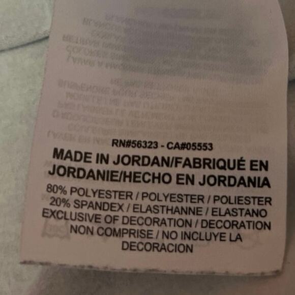 Nike Dri-Fit Gray Herringbone Long Sleeve Zip Up Activewear Sweatshirt Jacket L - Picture 4 of 4